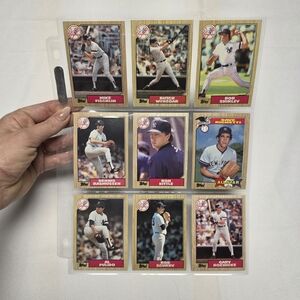Topps Baseball Cards Collection - Red and Blue Accents